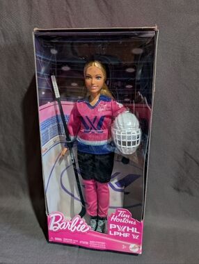 Barbie Tim Hortons PWHL Hockey Player Doll Canada Blonde Mattel 2025 New